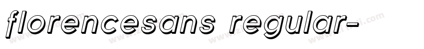 florencesans regular字体转换